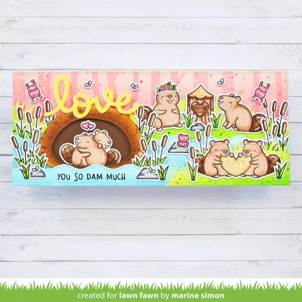Wood You Be Mine? Clear Stamps Lawn Fawn 2
