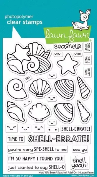 How You Bean? Seashell Add-On Stamps Lawn Fawn