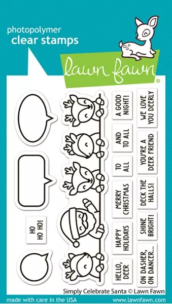 Simply Celebrate Santa Clear Stamps Lawn Fawn