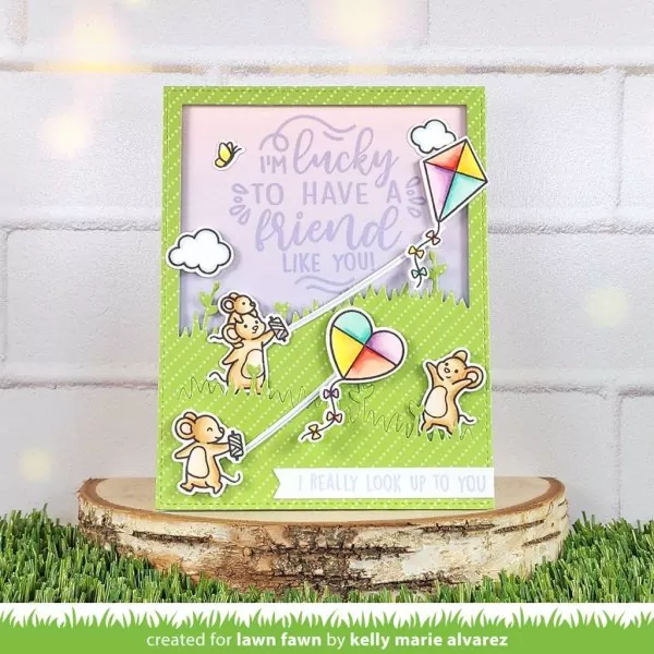 Whoosh, Kites! Clear Stamps Lawn Fawn 1