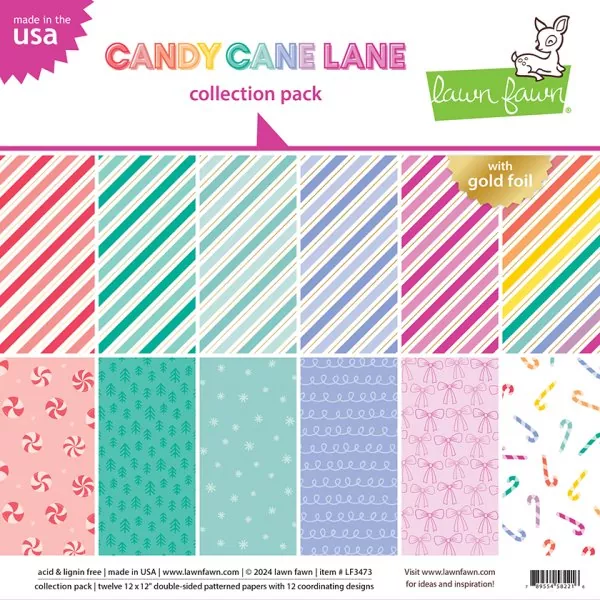 Candy Cane Lane Paper Collection Pack Lawn Fawn