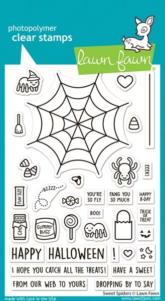 Sweet Spiders Clear Stamps Lawn Fawn