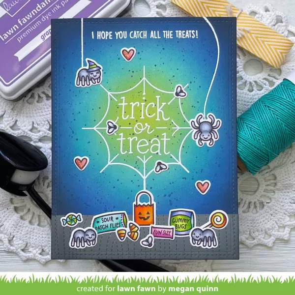 Sweet Spiders Add-On Coloring Stencils Lawn Fawn 2