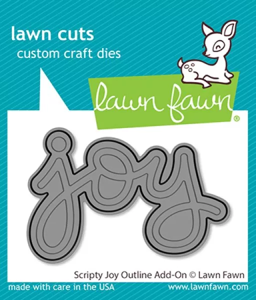 Scripty Joy Outline Add-On Dies Lawn Fawn