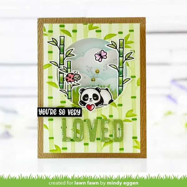 I Heart Pandas Add-On Clear Stamps Lawn Fawn 2