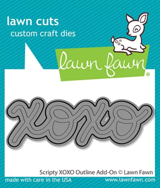 Scripty XOXO Outline Add-On Dies Lawn Fawn