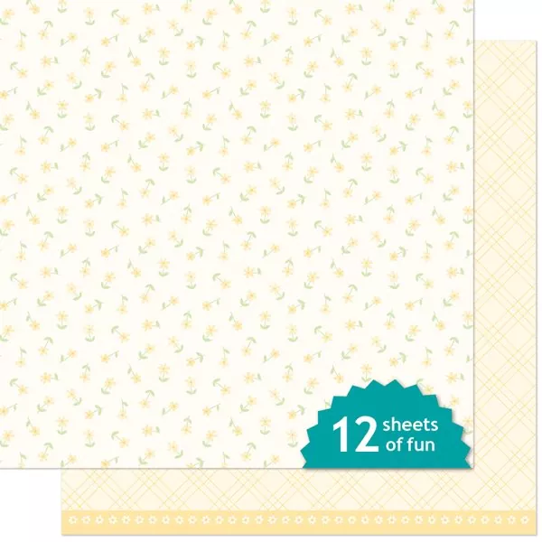 Bitsy Blooms Daisy lawn fawn scrapbooking paper