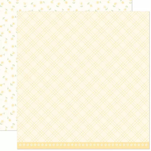 Bitsy Blooms Daisy lawn fawn scrapbooking paper 1