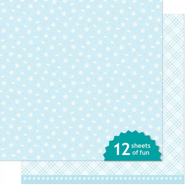 Bitsy Blooms Forget-Me-Not lawn fawn scrapbooking paper