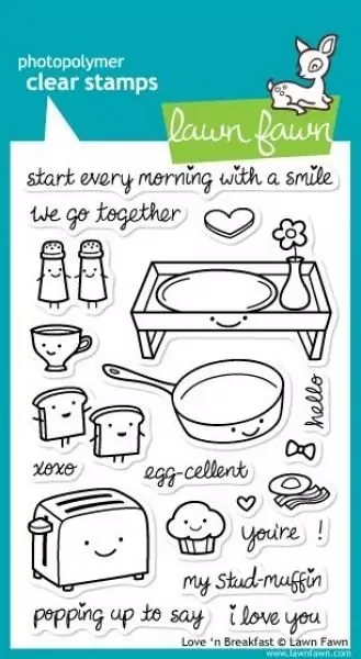 Love and Breakfast Stamps Lawn Fawn