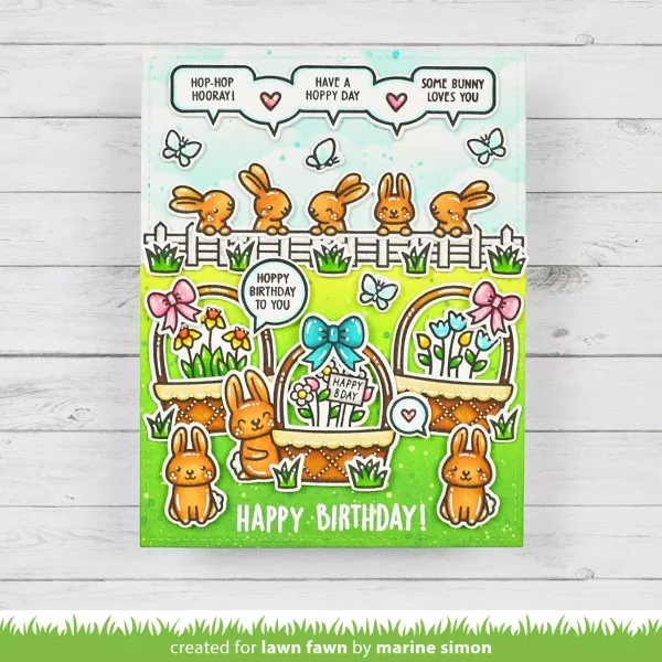 Spring Basket Add-On: Birthday Clear Stamps Lawn Fawn 1