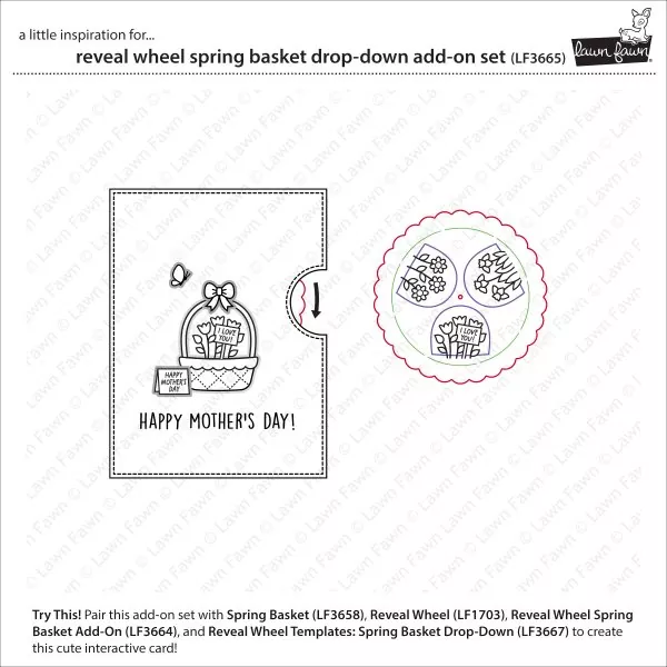 Reveal Wheel Spring Basket Drop-Down Add-On Dies Lawn Fawn 1