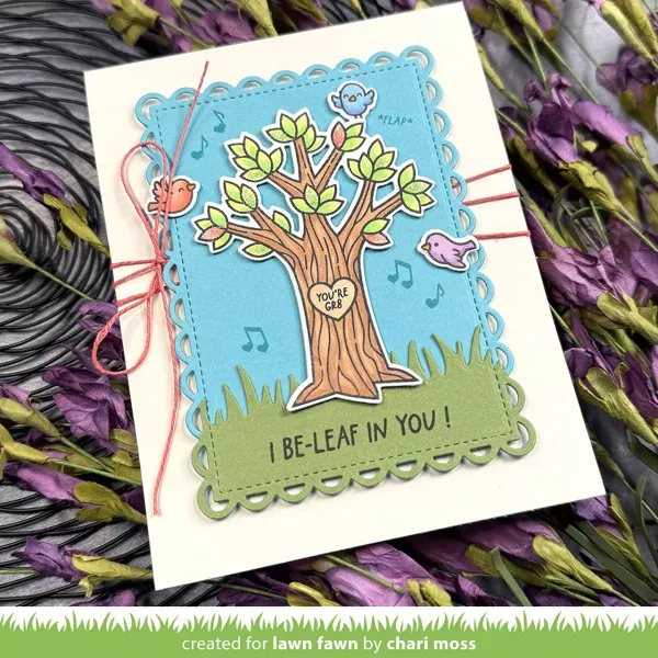 Heart Tree Clear Stamps Lawn Fawn 2