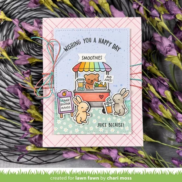 Treat Cart Add-On: Smoothies 'n' Juice Clear Stamps Lawn Fawn 1