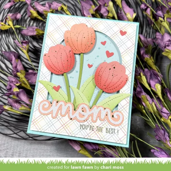 Scripty Mom Outline Add-On Dies Lawn Fawn 1