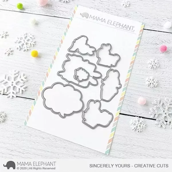 Sincerely Yours Mama Elephant Stamp & Die Bundle 1