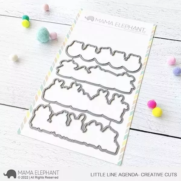 Little Line Agenda Mama Elephant Stamp & Die Bundle 1