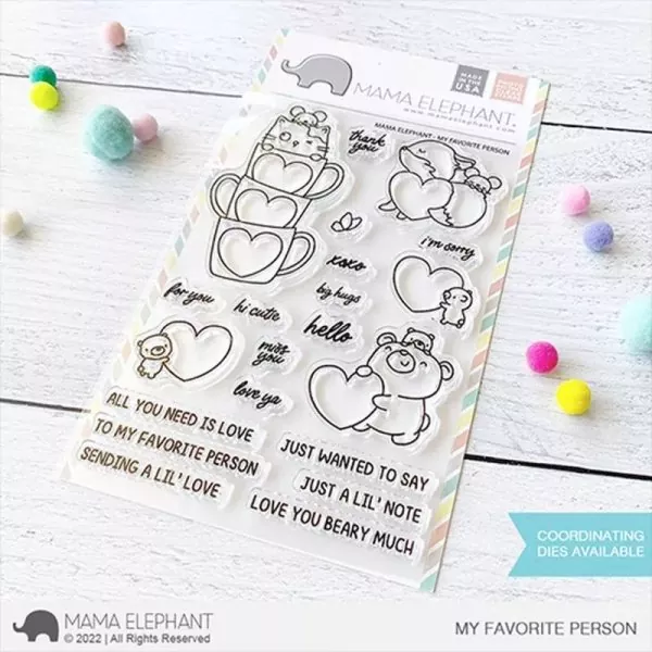 My Favorite Person Mama Elephant Stamp & Die Bundle