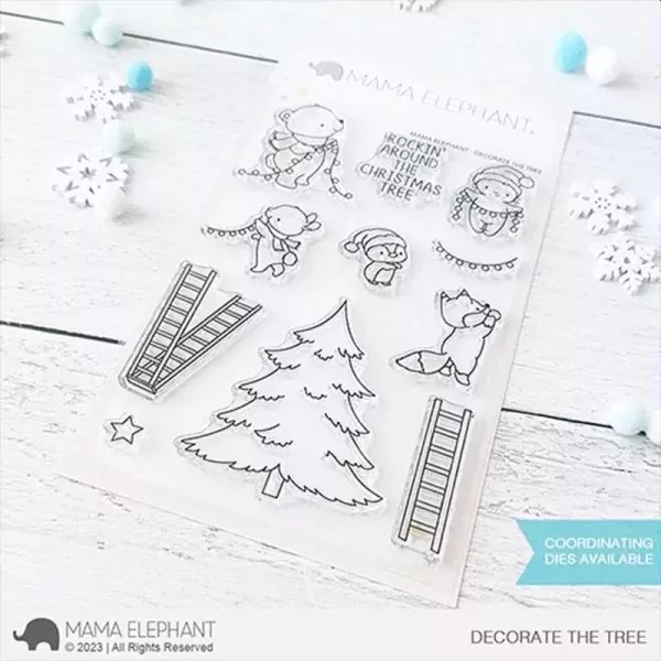 Decorate The Tree Mama Elephant Stamp & Die Bundle