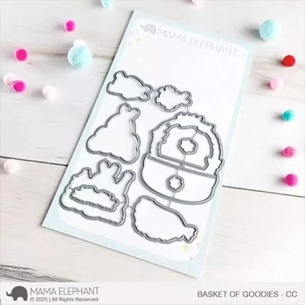 Basket of Goodies Mama Elephant Stamp & Die Bundle 1