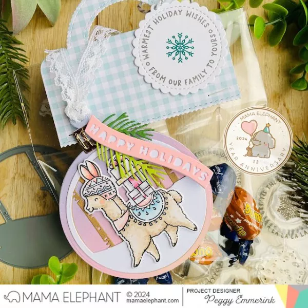 Round Tag Wishes Clear Stamps Mama Elephant 2