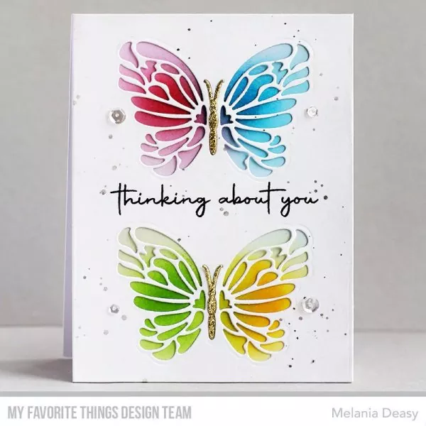 Peek-A-Boo Butterfly Dies dienamics My Favorite Things MFT projcet 3