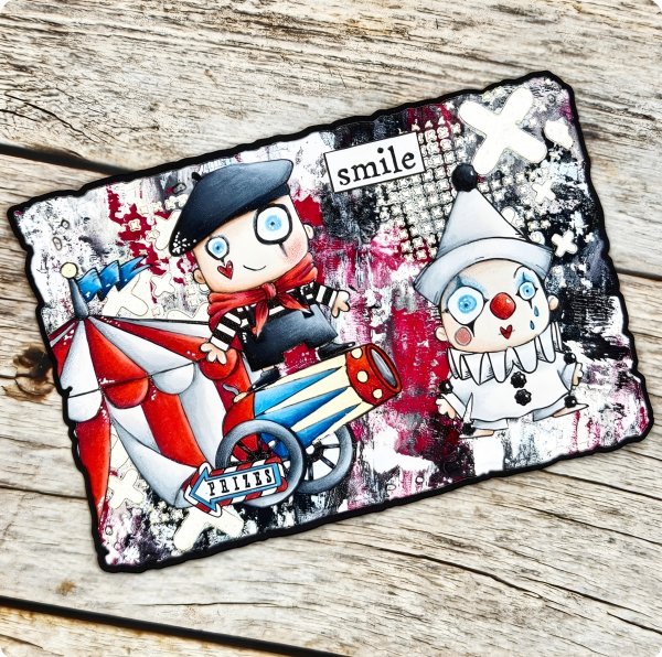 aall create clear stamp Pierrot And Mime 2