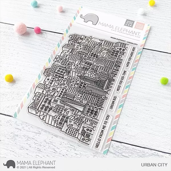 Urban City Clear Stamps Mama Elephant