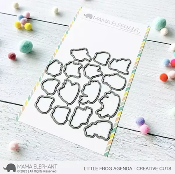 Little Frog Agenda Mama Elephant Stamp & Die Bundle 1