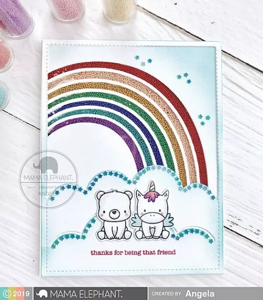 S FLYING WITH FRIENDS clearstamp Mama Elephant 1S FRIENDSHIP SENTIMENTS clearstamp Mama Elephant 3