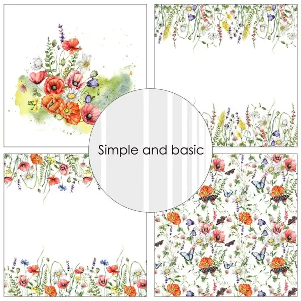 Simple and Basic Summer Meadow 12x12 inch Paper Pack 2