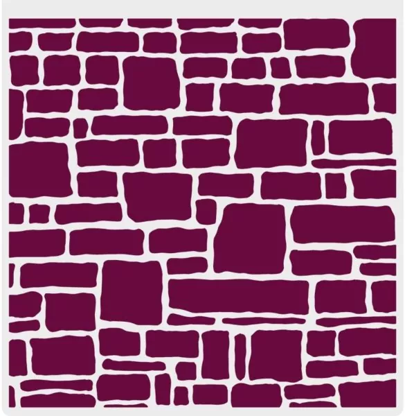 Through the Window Stone Wall 2D Embossing Folder crafters companion 1