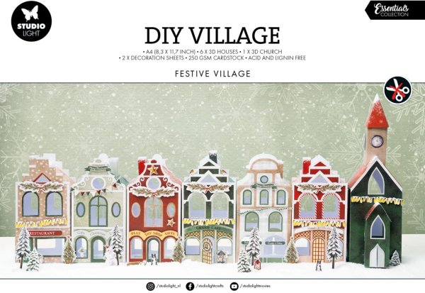 Studio Light DIY Village A4 Festive Village