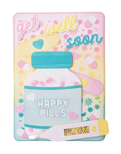 studio light Sweet Stories Get Well Soon Stamp & Die Set Studio Light 2