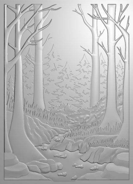 Fairy Glade Fairy Glade 3D Embossing Folder crafters companion 1