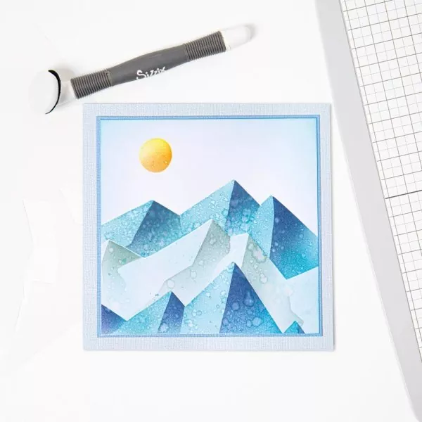 Mountain Scene Layered Stencils Sizzix 2