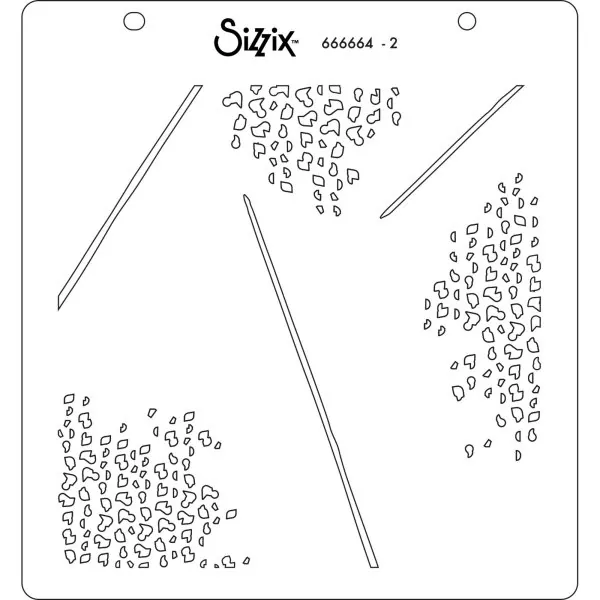 Fern Layered Stencils Sizzix 2