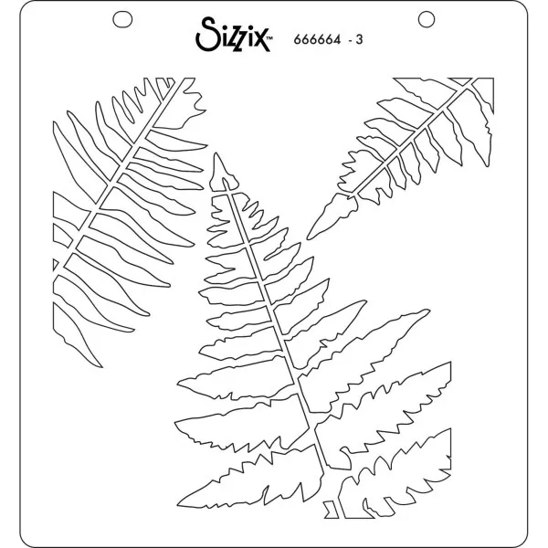 Fern Layered Stencils Sizzix 3