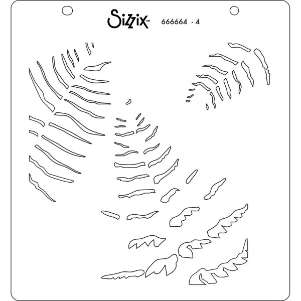 Fern Layered Stencils Sizzix 4