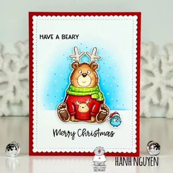 Beary Merry Christmas BUNDLE Stamps + Dies Gerda Steiner Designs 1