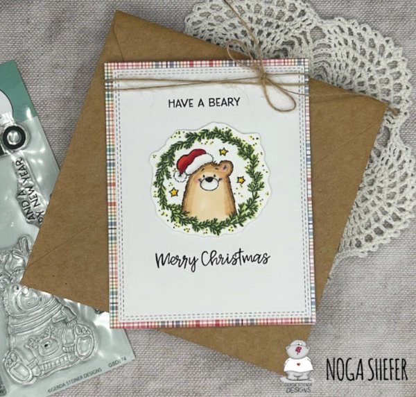 Beary Merry Christmas clearstamps Gerda Steiner Designs 2