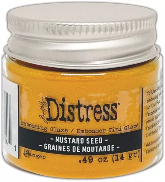 ranger distress embossing glaze Mustard Seed tim holtz