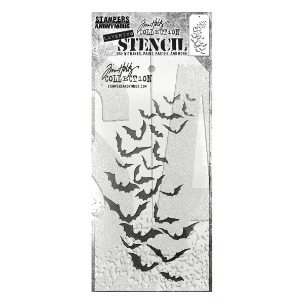 Tim Holtz Batty Layering Stencil Stampers Anonymous