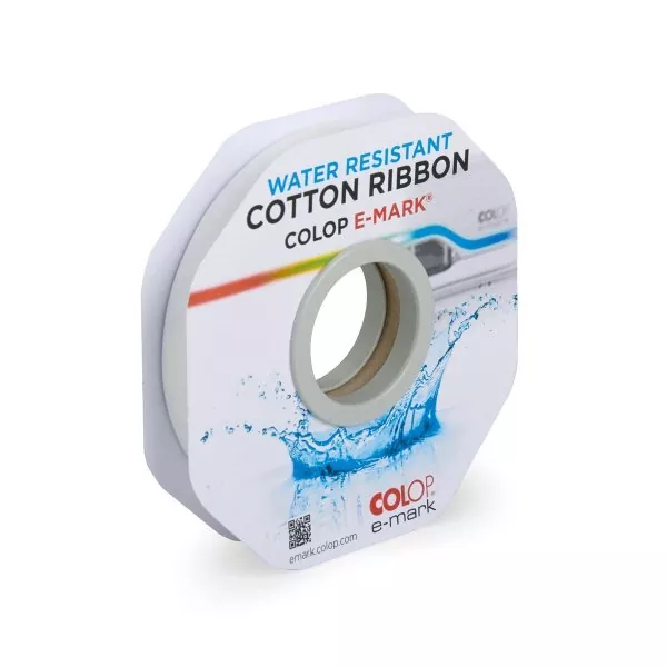 waterresistant cotton ribbon colop e-mark 10