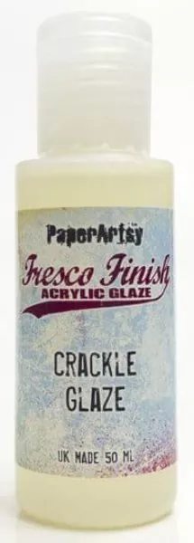 paperartsy fresco finish acrylic glaze crackle glaze