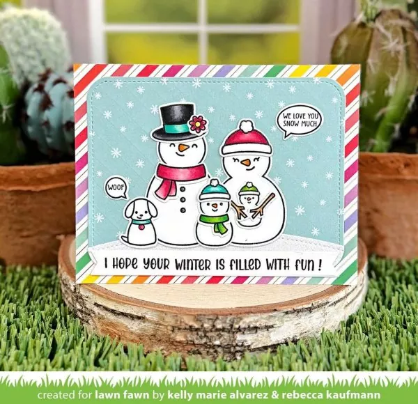 Frosty Family Clear Stamps Lawn Fawn 1