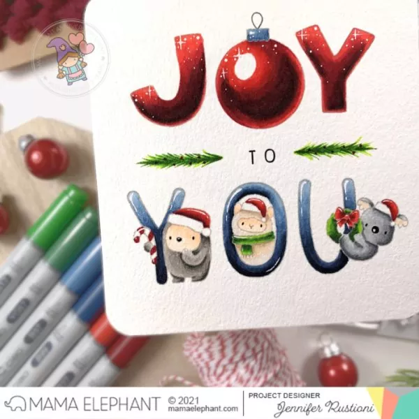 Merrygrams AEIOUY Mama Elephant Stamp & Die Bundle 6