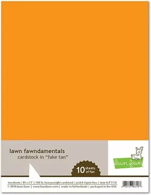 cardstock fake tan Lawn Fawn