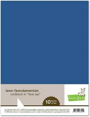 cardstock blue jay Lawn Fawn