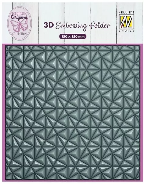 Origami Triangles 3D Embossing Folder from Nellie's Choice